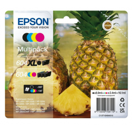 Tinteiros Epson 604XL - Pack Multicolor